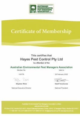 AEPMA Certificate image